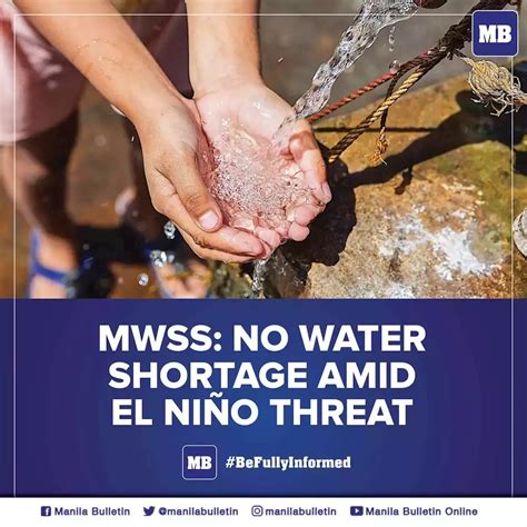 Mwss No Water Shortage Amid El Niño Threat Philippines Head Topics