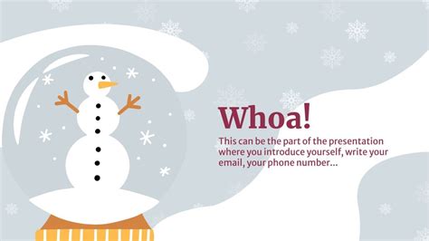 Winter Snowflakes Google Slides Theme and PPT Template