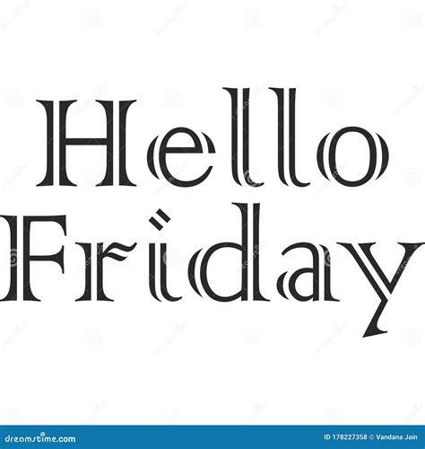 Hello Friday Modern Brush Calligraphy Hand Lettering Card Modern