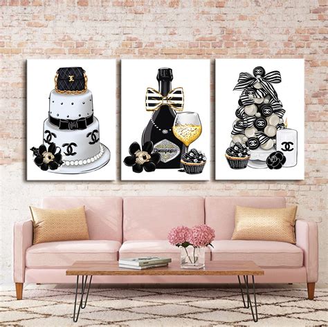 Fashion Wall Art Fashion Canvas Wall Art Fashion Set Print Etsy