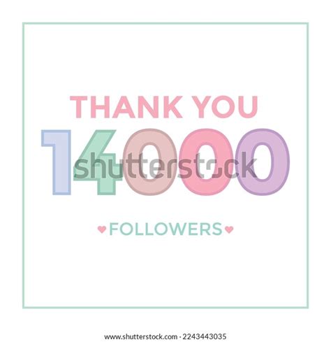 Thank You Template Social Media Followers Stock Vector (Royalty Free) 2243443035 | Shutterstock