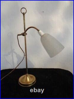 Lampe Art Deco Ancienne Lampe Bureau Notaire Col De Cygne Tulipe Pate