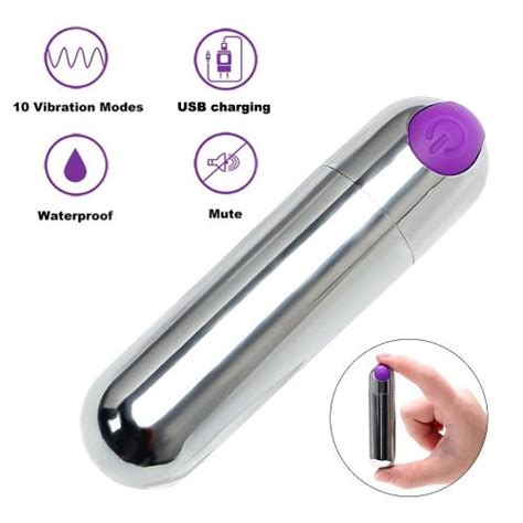 Vibrador Bullet Mini Capsula Vibrat Ria Bala Recarreg Vel Usb