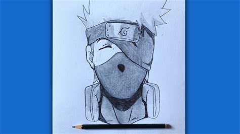 How To Draw Kakashi Step By Step Easy Drawing Anime Youtube