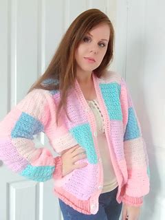 Ravelry Pastel Patchwork Cardigan Pattern By Selina Veronique