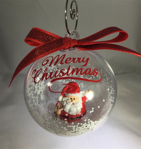 Personalized Snow Globe Santa Claus Ornament