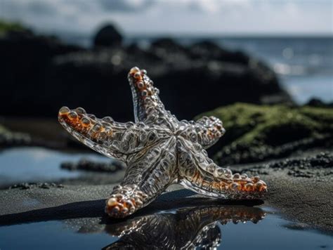 Premium Ai Image There Is A Starfish That Is Sitting On The Sand