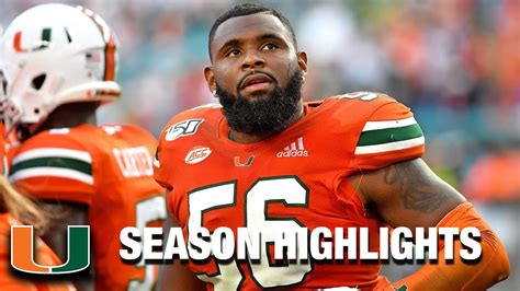 Michael Pinckney 2019 Season Highlights | Miami LB - YouTube