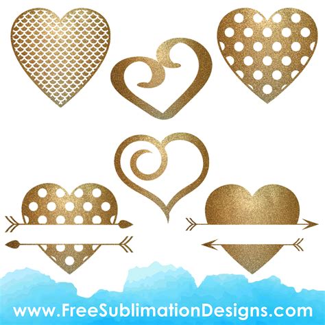 Free Sublimation Print Love Heart Glitter Bundle Free Sublimation Print