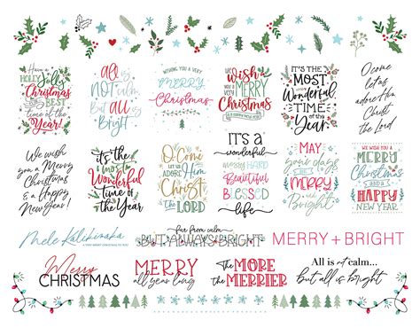 Christmas SVG Bundle Christmas SVG Christmas Overlays Etsy