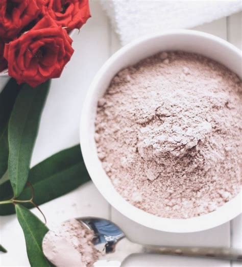 Diy Rose Clay Face Mask For Glowing And Clear Skin Recipe Clay Face