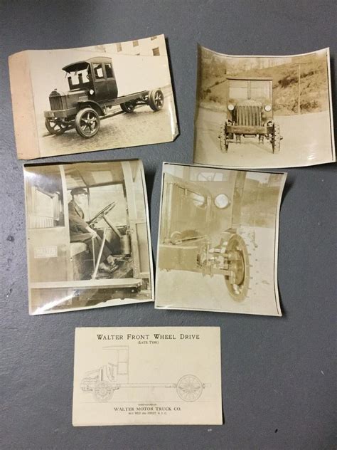 Vintage 1920â s Walter Motor Truck Co. Salesman Dealers Brochure and Photos | #2040577135