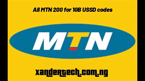 How To Get MTN 1GB For 200 Naira YouTube