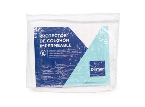 Ripley Protector De Colch N Drimer Plazas Blanco Impermeable Plz