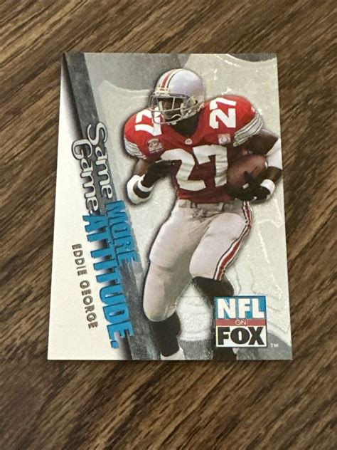 Vtg 1996 Skybox Impact Nfl On Fox 5 Eddie George Rc Titans Ohio State