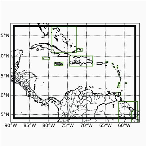 Map Of The Caribbean Islands Download Scientific Diagram