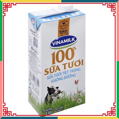 Vinamilk Pasteurized Fresh Milk With Sugar No Sugar Liter