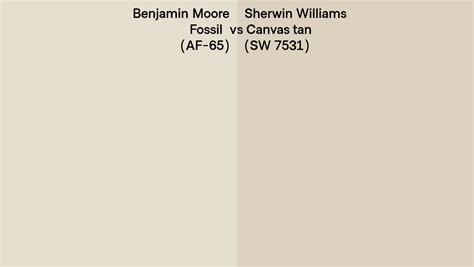 Benjamin Moore Fossil Af 65 Vs Sherwin Williams Canvas Tan Sw 7531