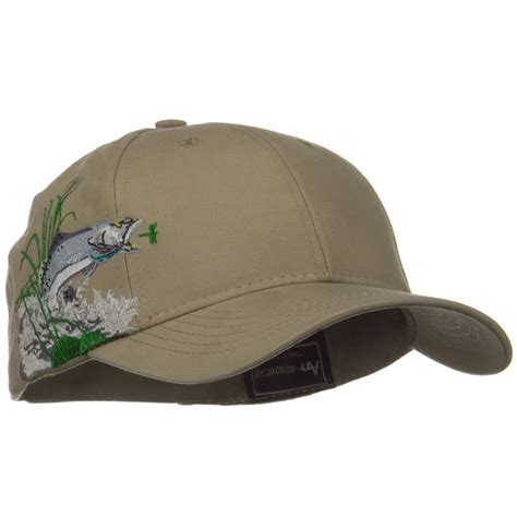 Hunting Animal Embroidery Theme Cap Trout Embroidery Theme Women