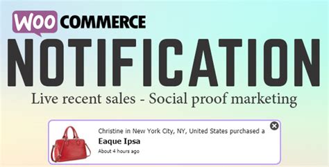 WooCommerce Notification Boost Your Sales Live Feed Sales Recent