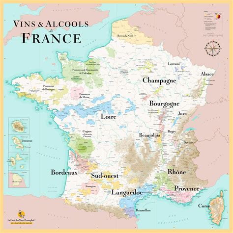 la grande carte des vins alcools de france xl la carte des vins