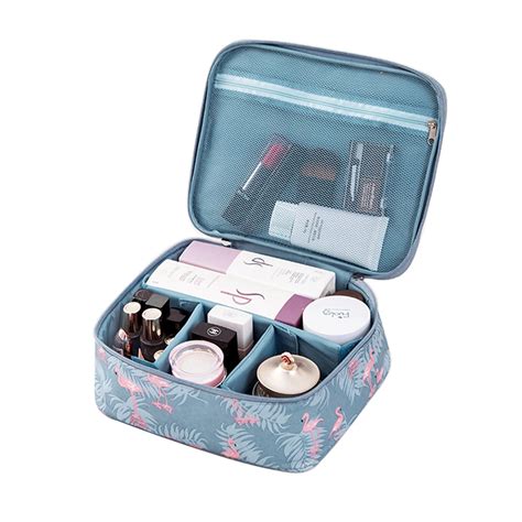 Flamingos Beautician Cosmetic Bag Women Make Up Bag Travel Organizer ...