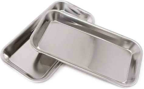 Amazon HONBAY 2PCS Stainless Steel Medical Trays Dental Trays