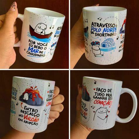 Estampa Caneca Flork Por Voc Eu Bebo O Mar De Canudinho Ello Criativo