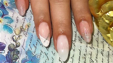 Natural Nail Shade With Glitter Polish Transparent Nude Nail Extension Jelly Nude Shade Light