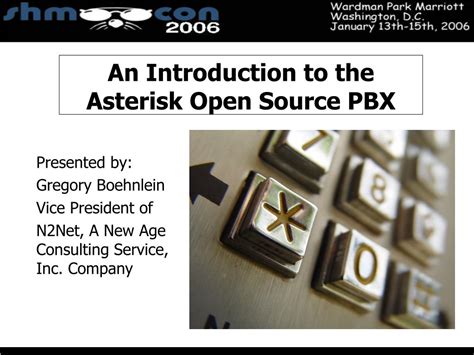 Ppt An Introduction To The Asterisk Open Source Pbx Powerpoint