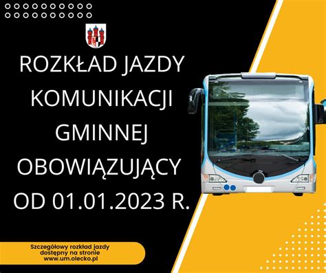 Nowy Rozk Ad Jazdy Autobus W Komunikacji Gminnej Urz D Miejski W Olecku