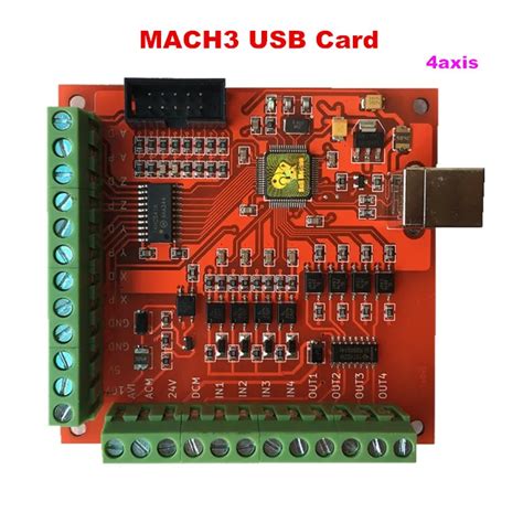 Khz Mach Usb Axes Cnc Contr Leur De Mouvement Carte Carte De