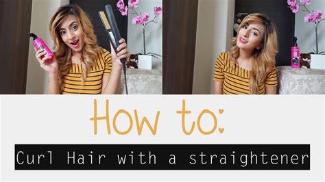 How To Curl Hair With A Straightener Youtube