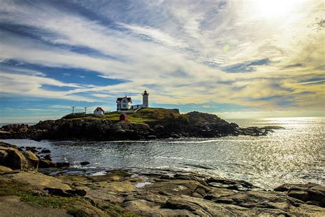 Cape Neddick or Nubble Lighthouse Photograph by Sherman Perry | Pixels