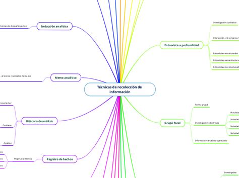 Técnicas De Recolección De Información Mind Map