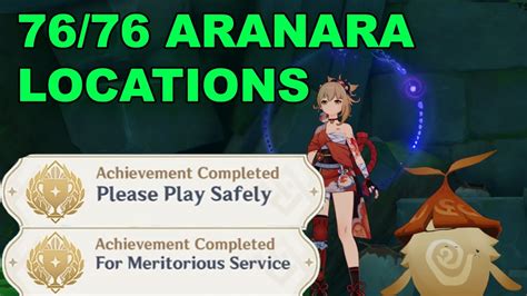 ALL Aranara Locations Sumeru Hidden Achievement For Meritorious Service