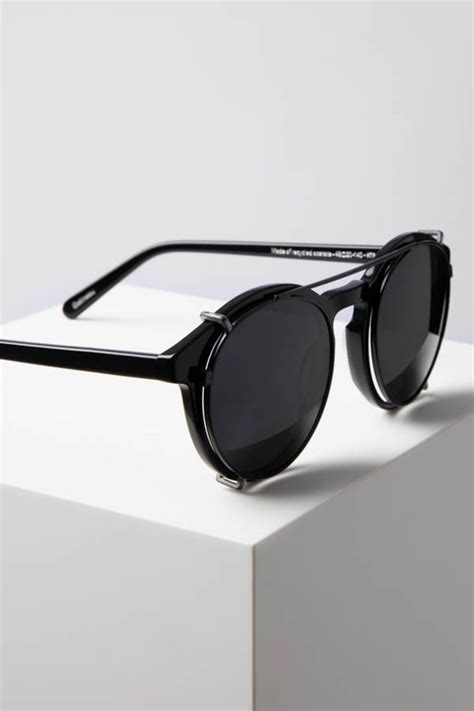 Gatineau Black In Black Round Sunglasses Stylish Glasses Oval