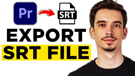 How To Export SRT File In Premiere Pro 2024 Full Guide YouTube