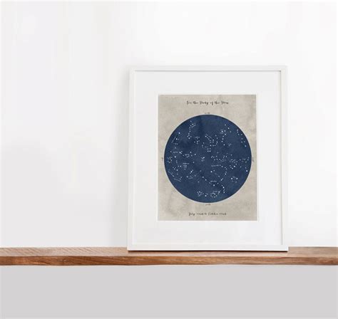 Summer Constellation Map Printable Art 8x10 Inches Nursery - Etsy