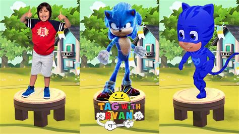 Tag With Ryan Vs Sonic Dash Catboy Pj Masks Vs Movie Sonic Vs Ryan