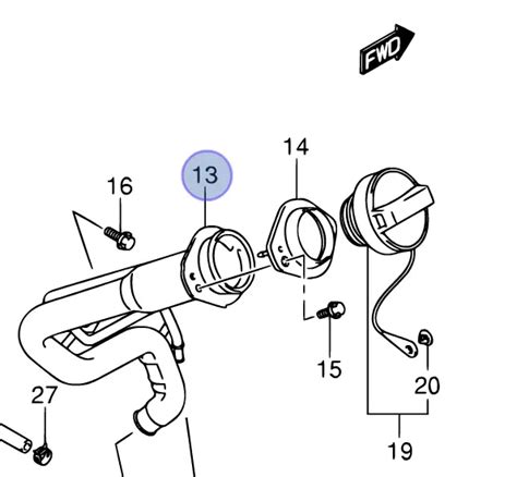 New Genuine Suzuki Gv Grand Vitara Fuel Filler Pipe Neck