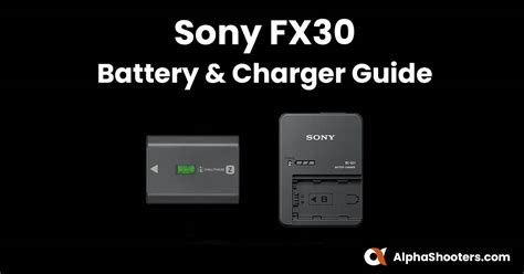 Sony Fx Battery Charger Guide Alpha Shooters