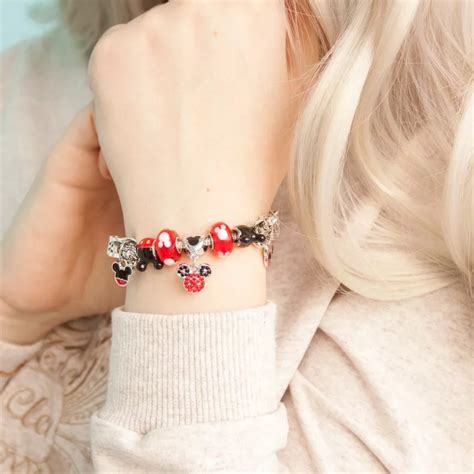 Pulseira Berloques Mickey Minnie Bongosto