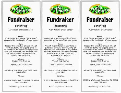 Fundraising Flyer Template Free