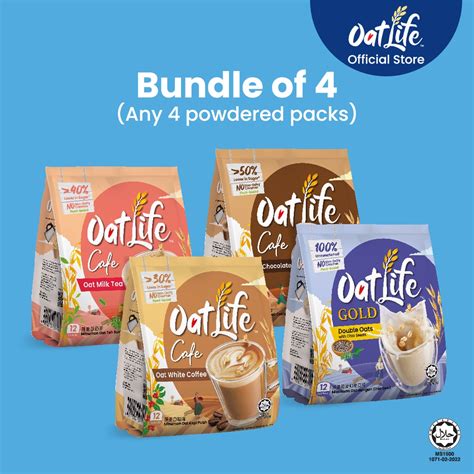 Oatlife Oat Milk Series 12s X 32g31g28g27g Bundle Of 4 Shopee