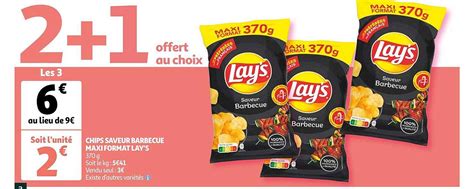 Offre Chips Saveur Barbecue Format Familial Lay S Chez Monoprix