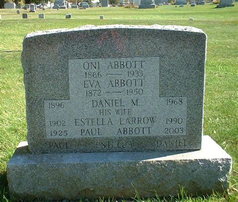 Oni D Abbott 1866 1933 Find A Grave Memorial