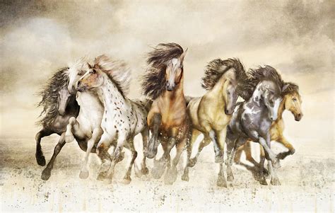 Galloping Horse Painting at PaintingValley.com | Explore collection of ...