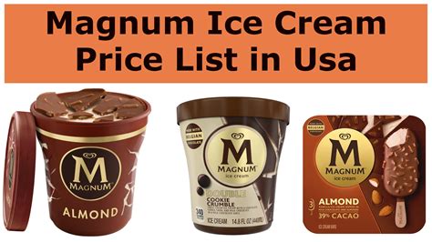 Magnum Ice Cream Price List In Usa Faiz World