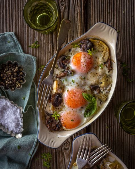 Baked Eggs With Mushrooms And Artichokes Primal Wellness